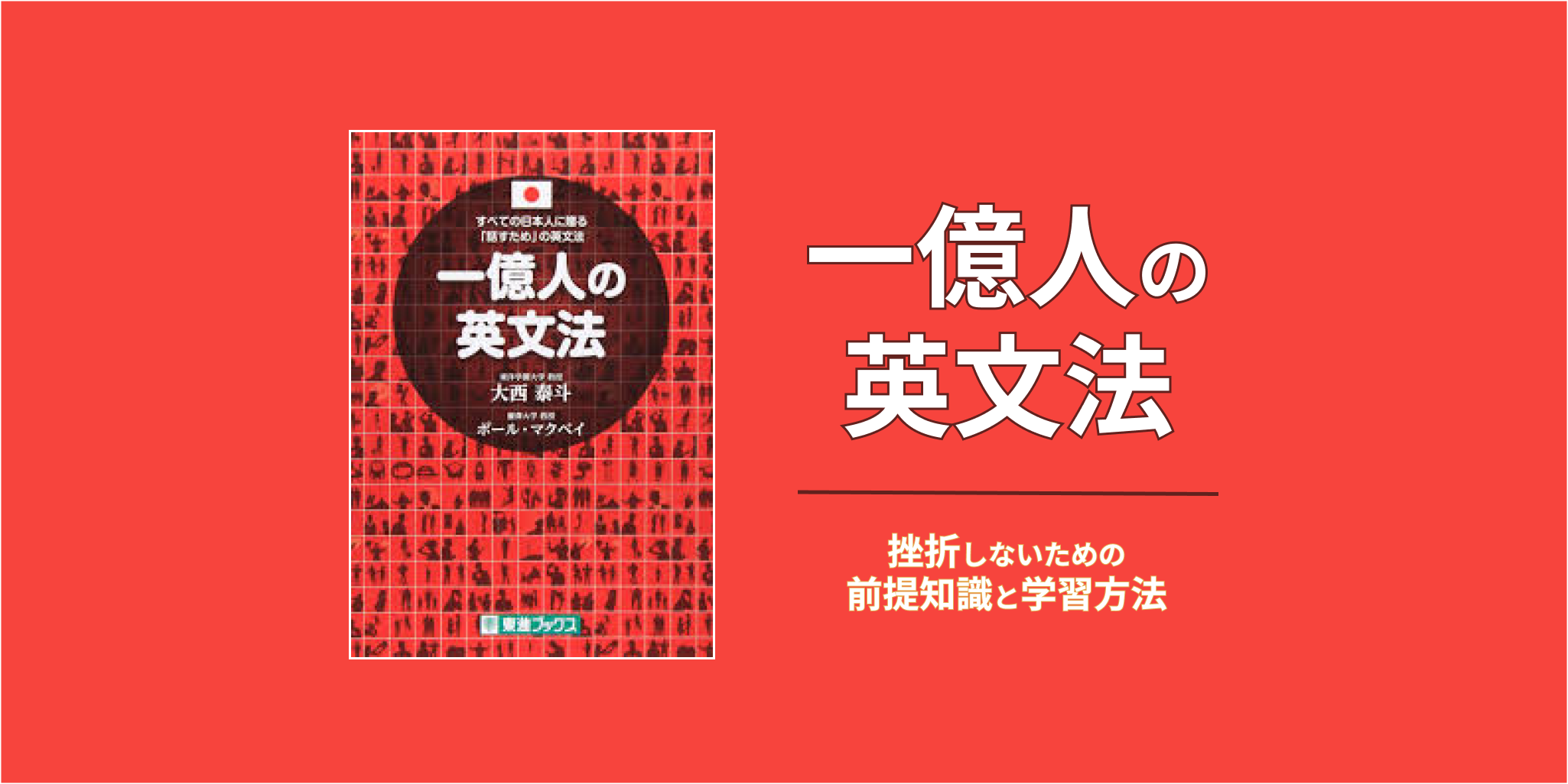 一億人の英文法 学習方法と注意点 Eight English